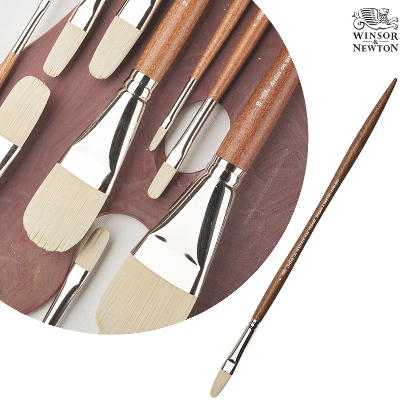 Winsor&Newton �����ش�ư ��ȭ�� ��Ƽ��Ʈ �ż�ƽ ȣ�� �귯�� �ʹ�Ʈ Size6