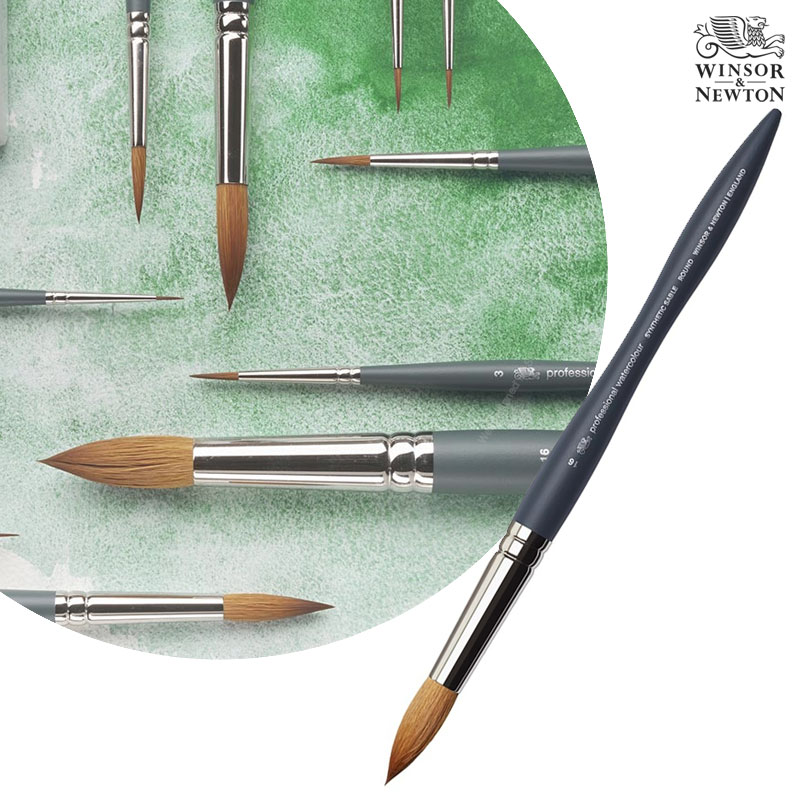 Winsor&Newton �����ش�ư ��ä�� ������ų� �ż�ƽ ���̺� �귯�� ���� Size16