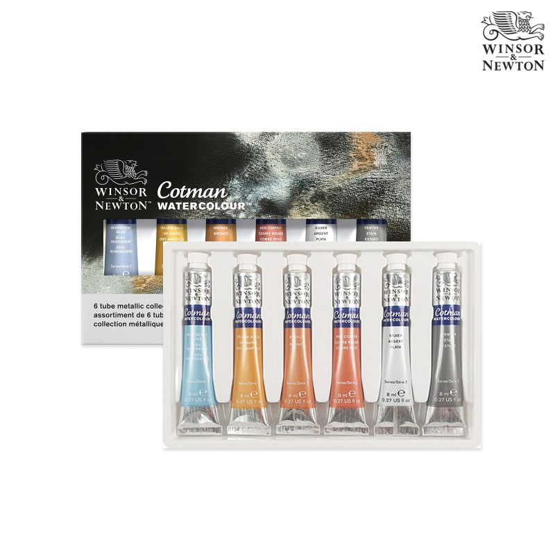 Winsor&Newton �����ش�ư ��Ʈ�� ��ä���� 8ml 6����Ʈ ��Ż��