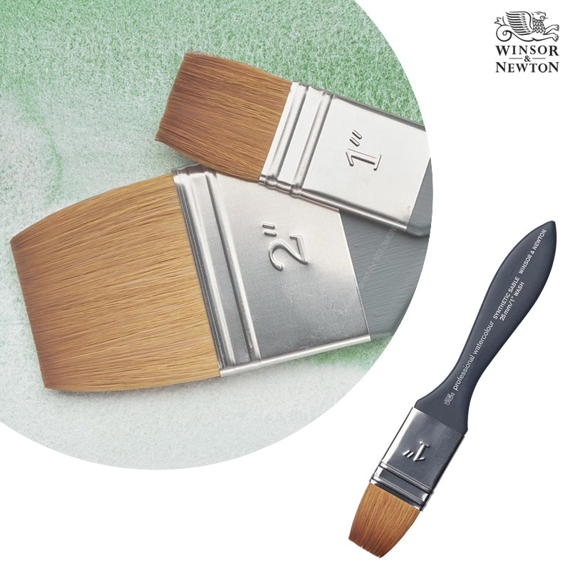 Winsor&Newton �����ش�ư ��ä�� ������ų� �ż�ƽ ���̺� ���� �귯�� 25mm