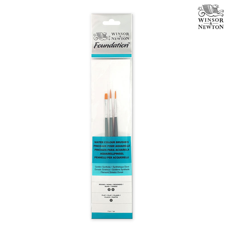 Winsor&Newton �����ش�ư �Ŀ�̼� ���ڵ� ��äȭ�귯�� �ʼ� 3����Ʈ
