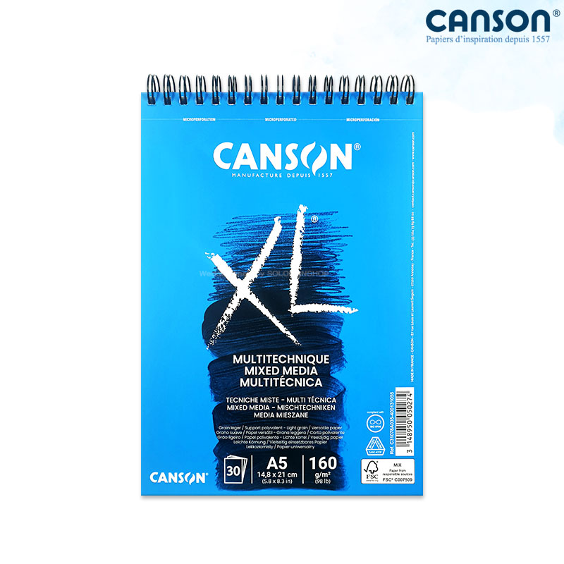Canson ĵ�� XL�ͽ��̵�� 160g 14.8x21cm 30�� �������е�_���� ������ ���� �����Ľ��� ��äȭ ��ũ��ȭ/A5����ġ��