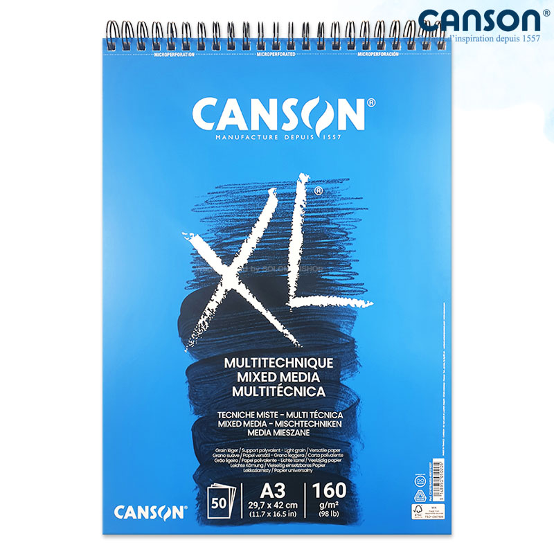 Canson ĵ�� XL�ͽ��̵�� 160g 29.7x42cm 50�� �������е�_���� ������ ���� �����Ľ��� ��äȭ ��ũ��ȭ/A3����ġ��