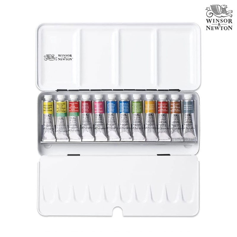Winsor&Newton �����ش�ư ��Ƽ��Ʈ ��ä���� 5ml 12����Ʈ ƾ���̽�