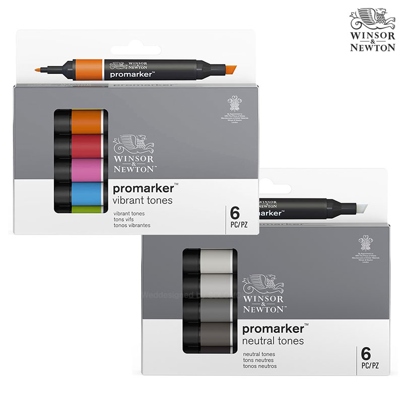 Winsor&Newton �����ش�ư ���θ�ī 6����Ʈ 2�� ���̺귱Ʈ��/��Ʈ����
